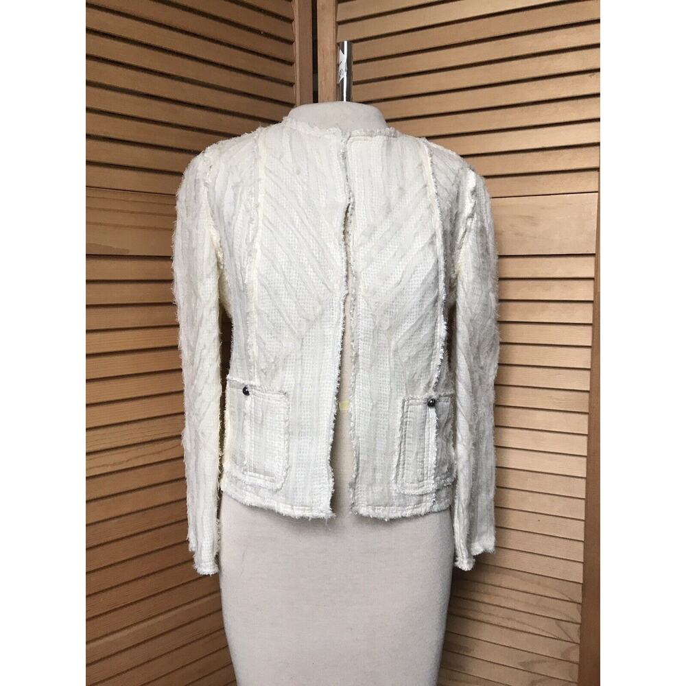 HAUTE HIPPIE Ivory Short SWAN Blazer Sz 4 NWT